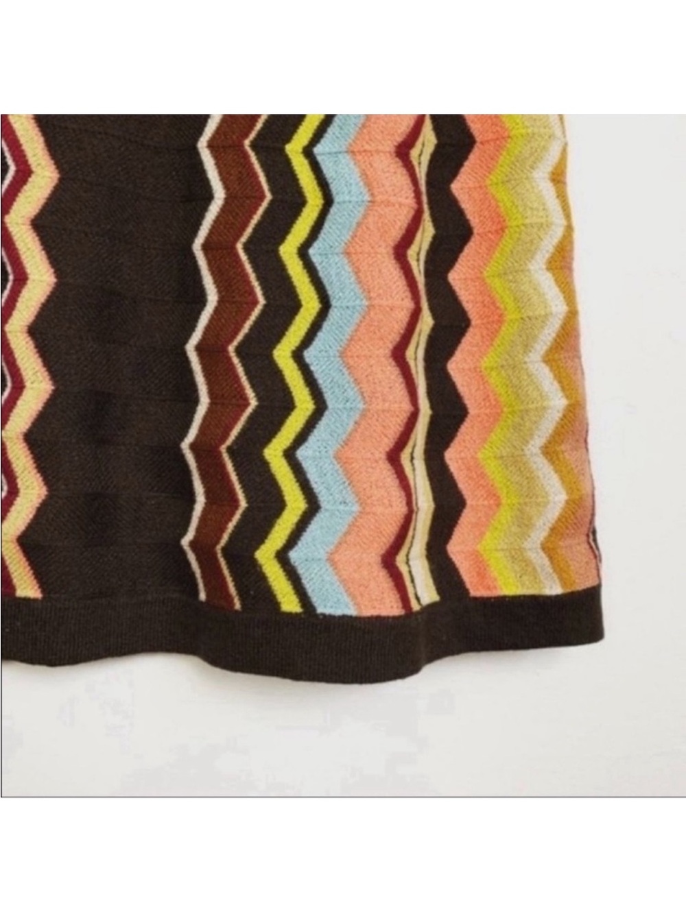Missoni for Target | Dress | MFT Dark Brown Multi Colored Chevron Knit Dress - Picture 4 of 11